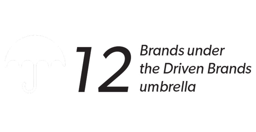 12 Brands under the Driven Brands umbrella